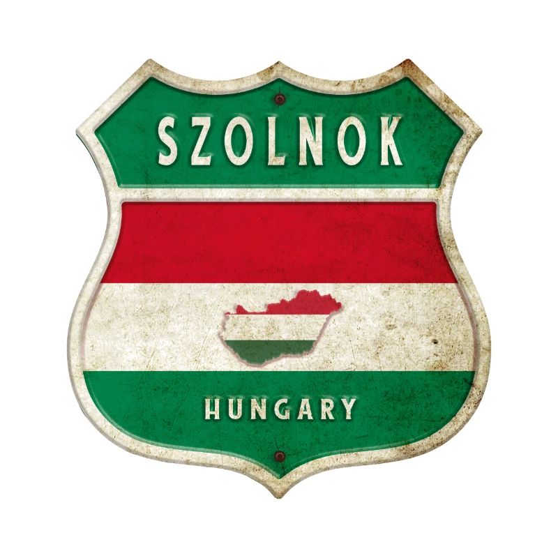 Szolnok Ungarn Wappen Flaggen Design