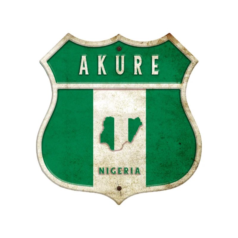 Design du drapeau d'Akure Nigeria