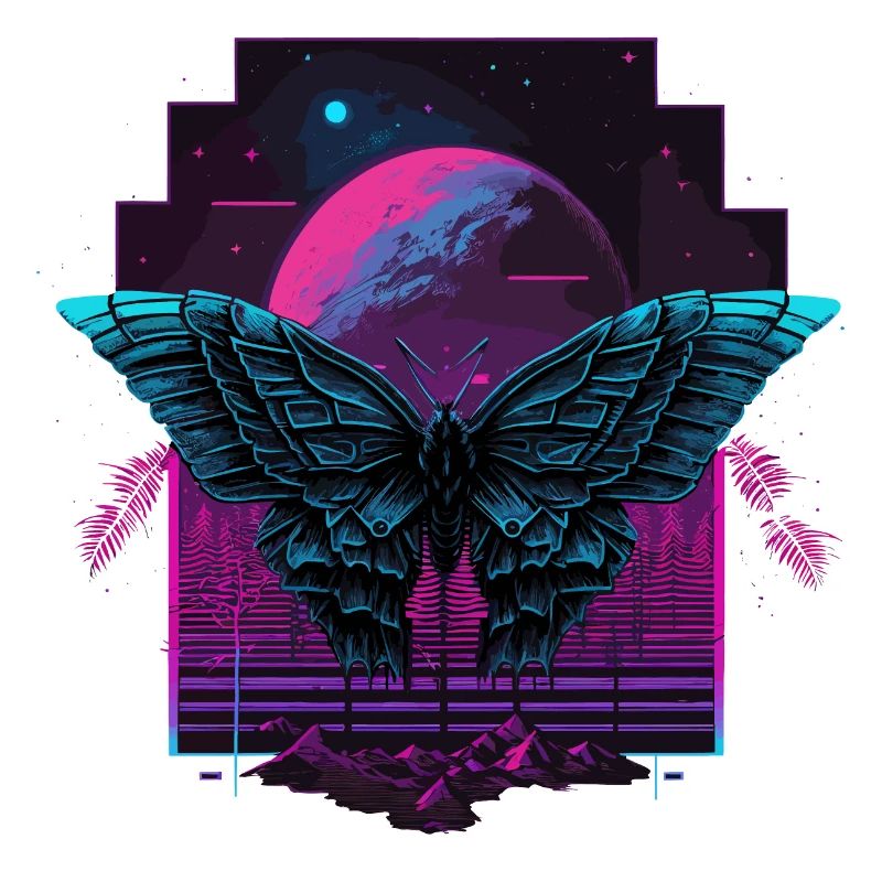 Buttterfly bei der Vaporwave Night