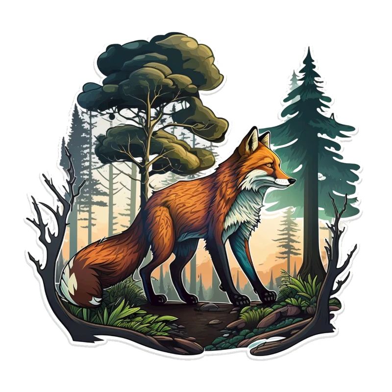 Renard dans la forêt