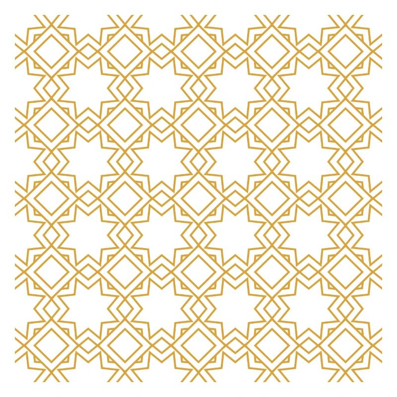 Golden arab islamic pattern