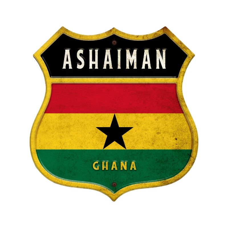 Design du drapeau Ashaiman du Ghana