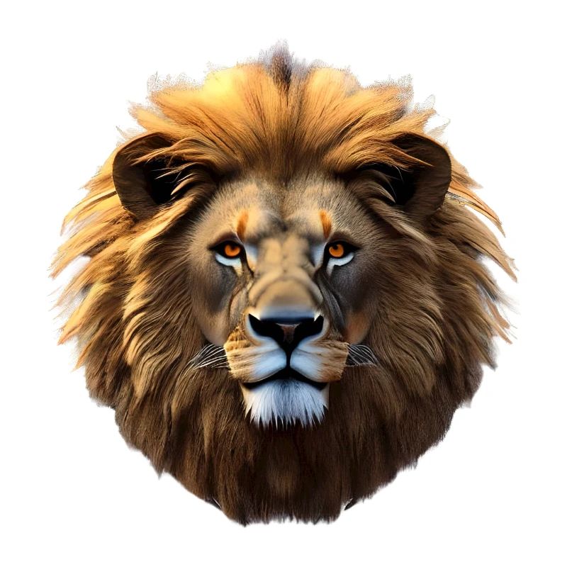 Lion, tête de lion