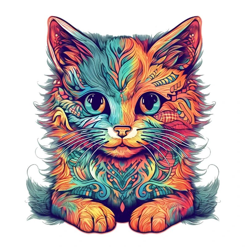 Abstract cat