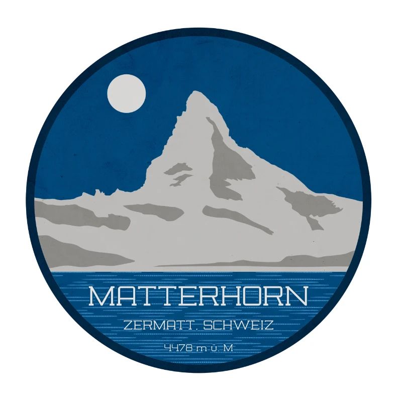 Graphique du Cervin Zermatt avec altitude
