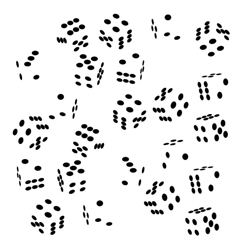 Dice - Optical Illusion - Game Night - Random