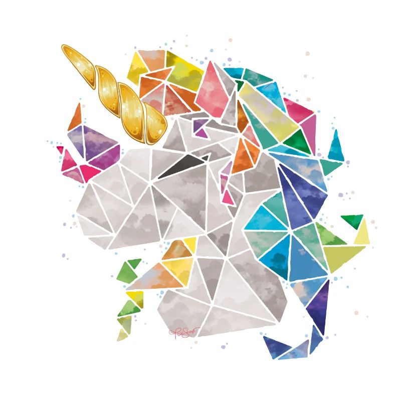 Einhorn Rainbow Chibi Kind