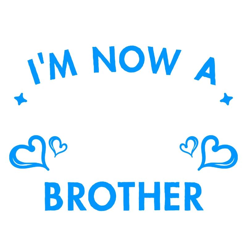 Fier Big Brother Heart Déclaration Frères et sœurs