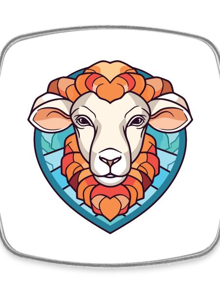 Sheep Colorful Watercolor Animal Pet Illustration