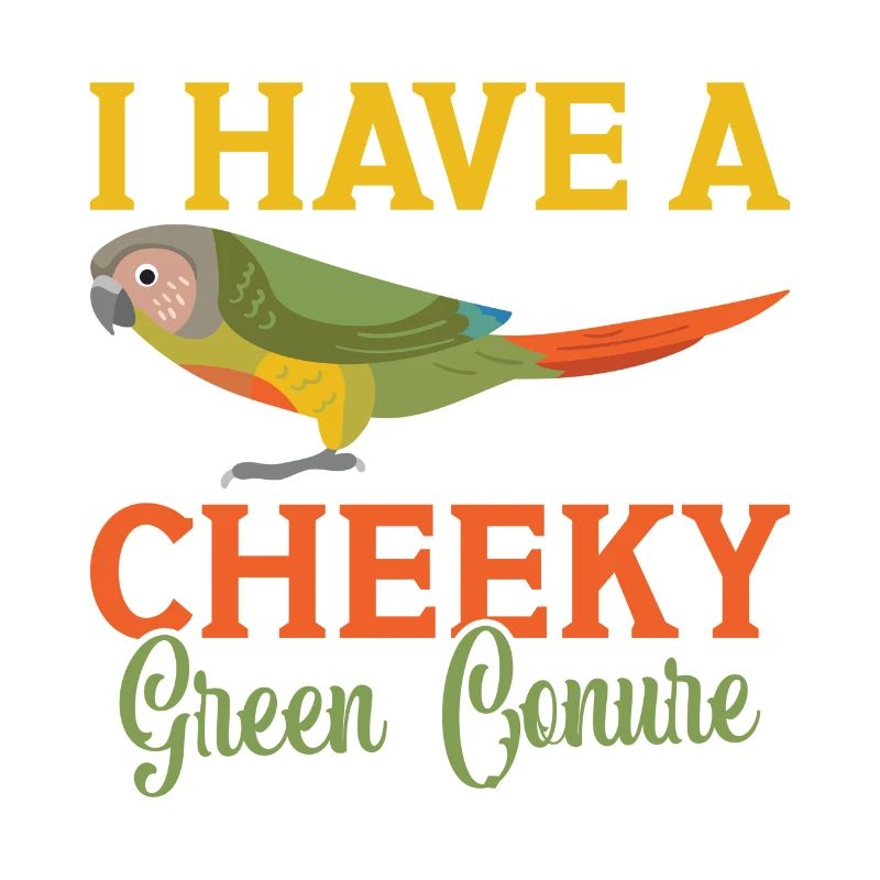 Ich habe einen frechen Grünsittich Papagei Conure