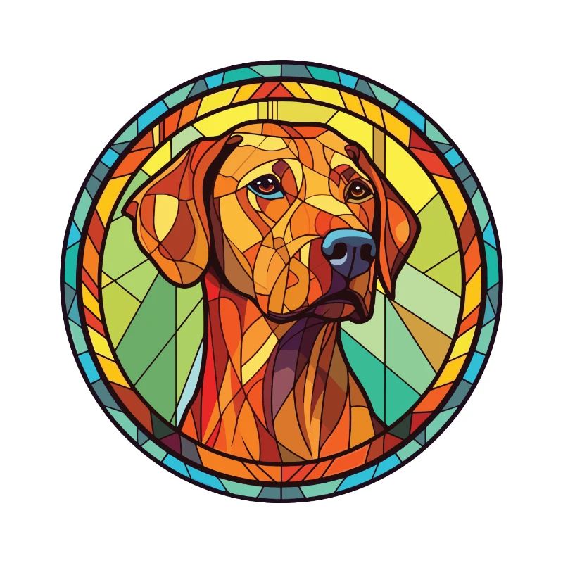 Rhodesian Ridgeback Hund Buntes Aquarell Haustier