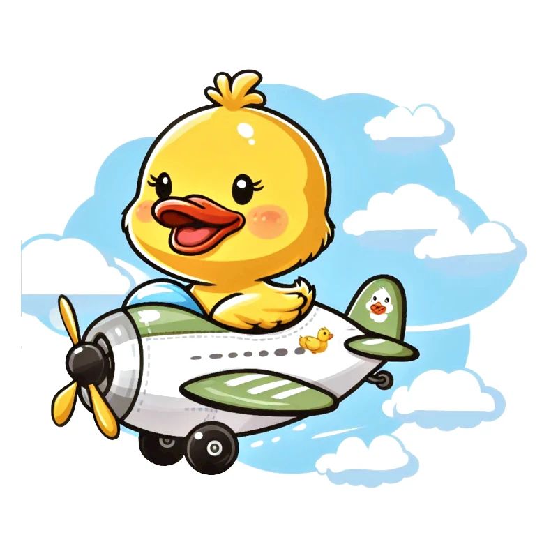 Conception mignonne de canard aviateur