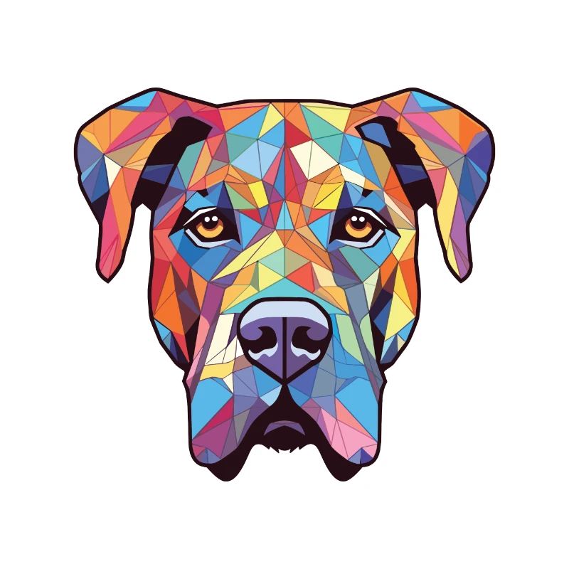 Bully Kutta Hunderasse Aquarell Illustration