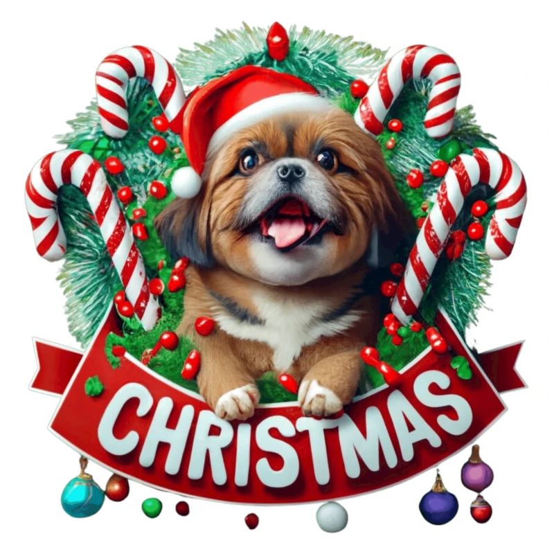 christmas Mignon petit chien