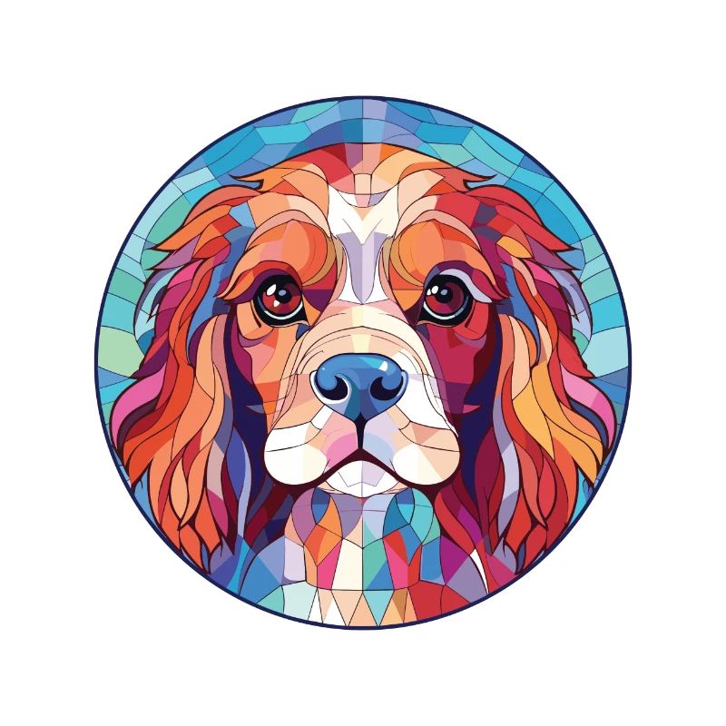 Cavalier King Charles Spaniel Hunderasse Aquarell