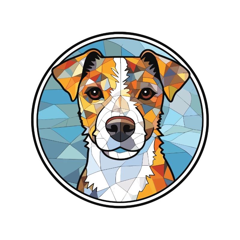 Parson Russell Terrier Hunderasse Aquarellglas