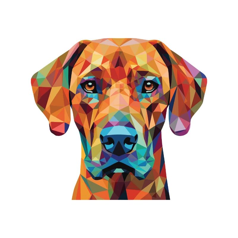 Rhodesian Ridgeback Hunderasse buntes Aquarell