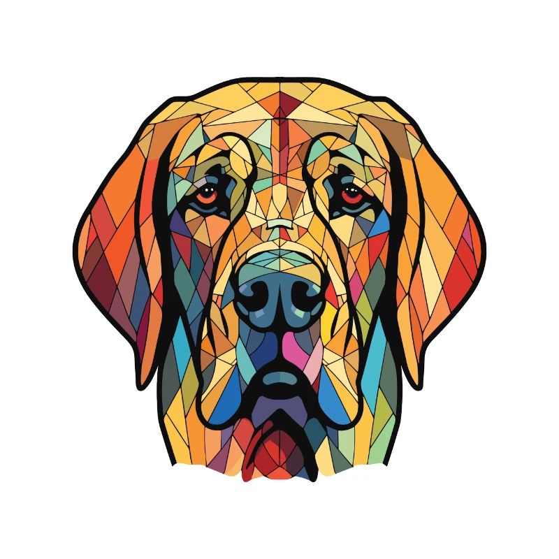 Spanischer Mastiff Hunderasse Aquarell Illustration