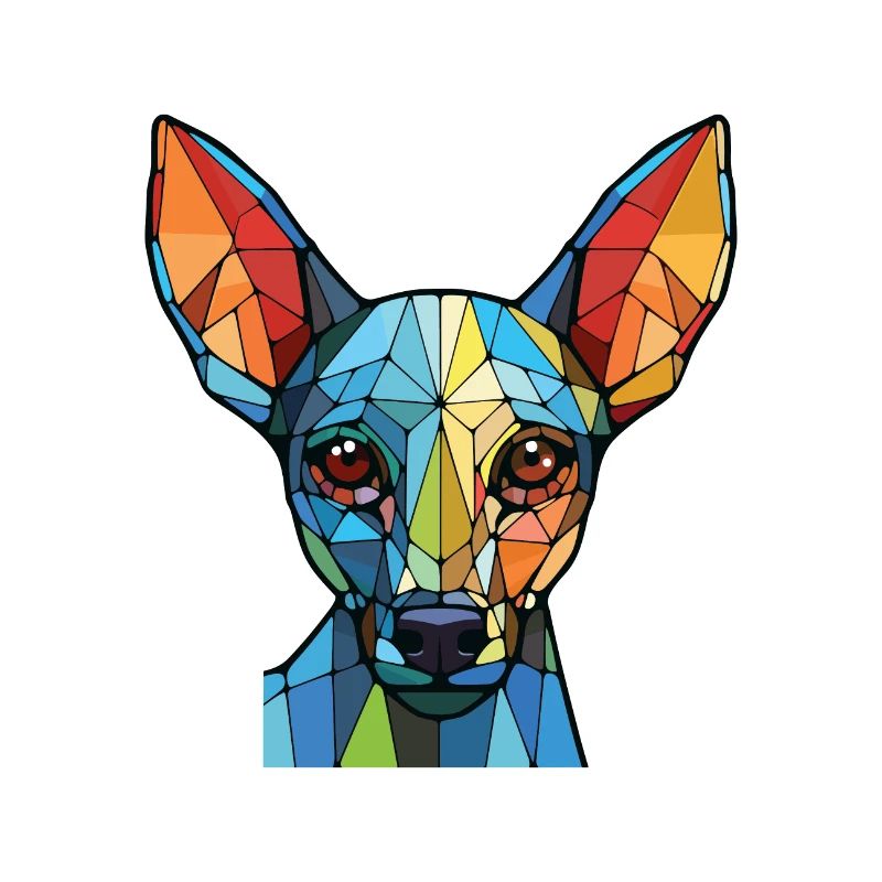 Xoloitzcuintli Hunderasse Aquarell Illustration