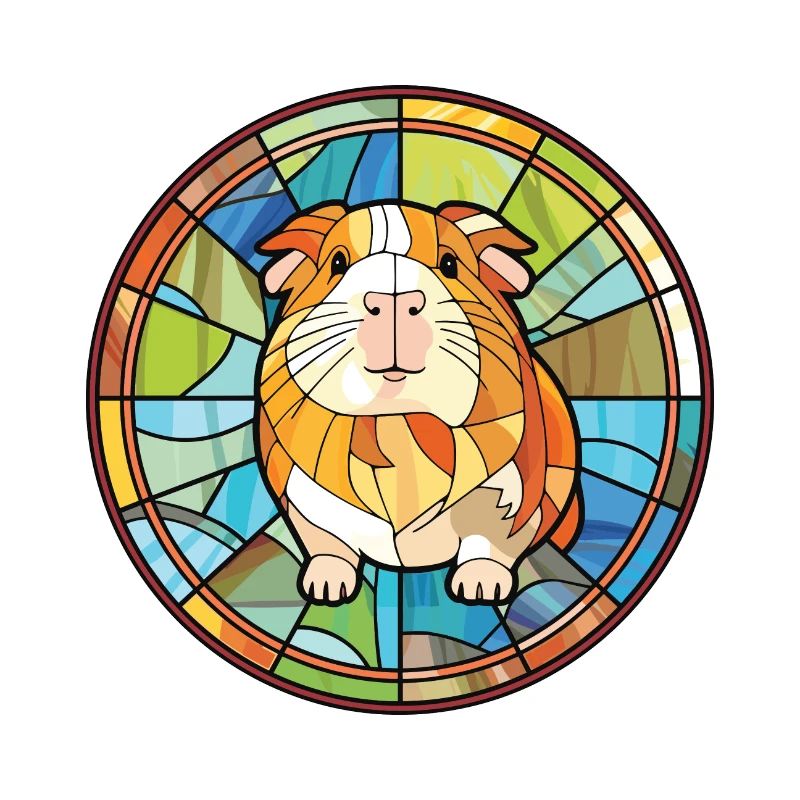 Cochon d’Inde Aquarelle colorée Illustration animale