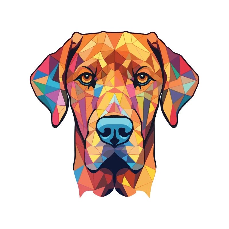 Rhodesian Ridgeback chien race aquarelle colorée