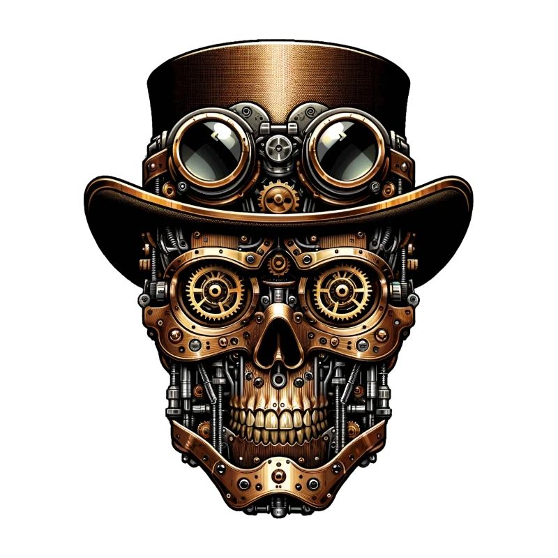 Steampunk Robot: Mechanical Face