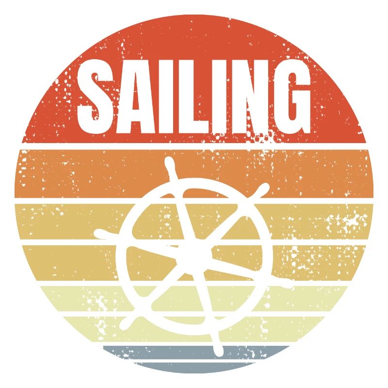 Steering wheel sailing ship