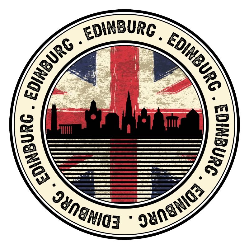 Edinburgh Skyline Union Badge