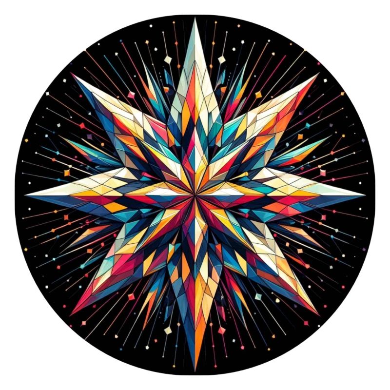 Star Galaxy Mandala Coloré