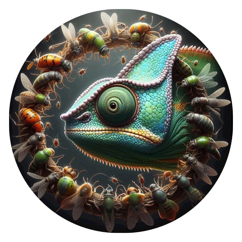The Chameleon and the Insects
