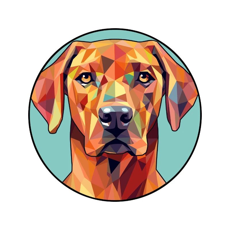 Rhodesian Ridgeback Hund Buntes Glas Buntes Auto