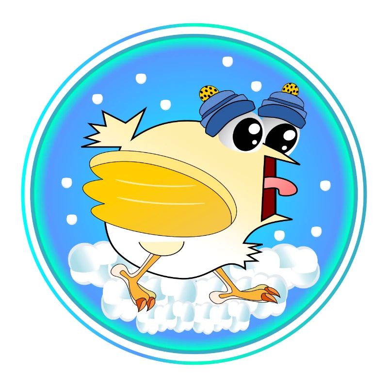 Snow Winter Chickens