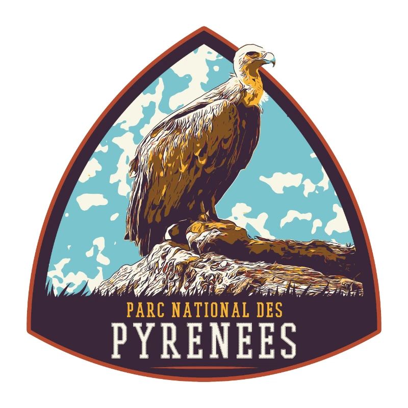 Vulture Badge, Pyrenees Park: Protected Nature