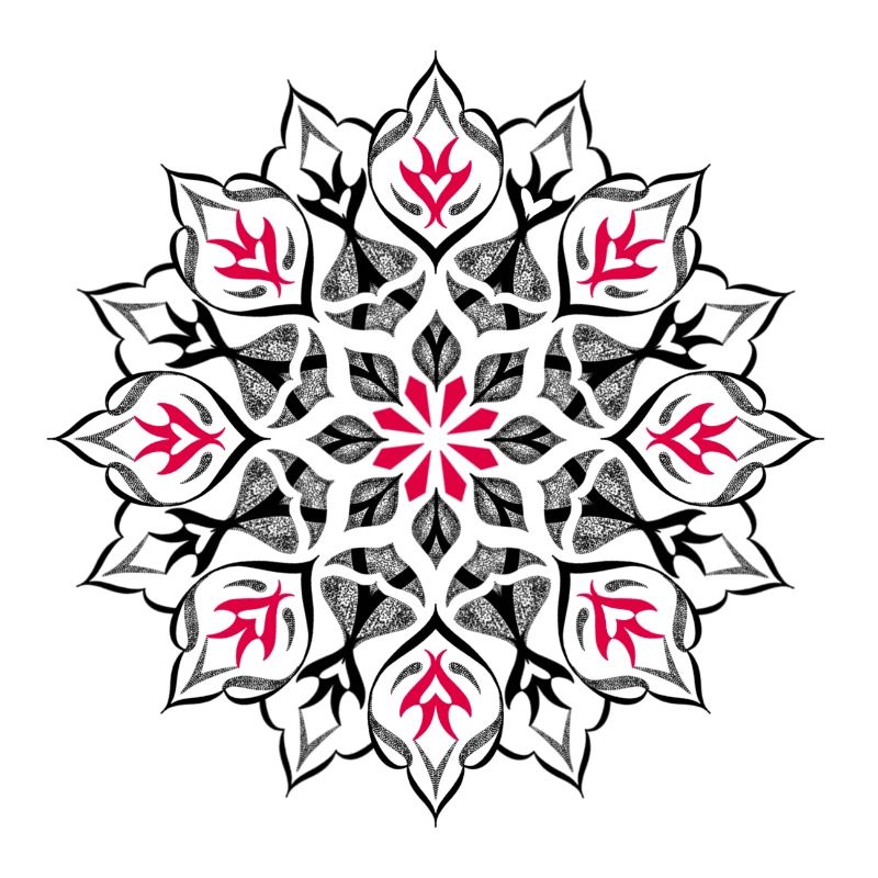 Dessin mandala dotwork