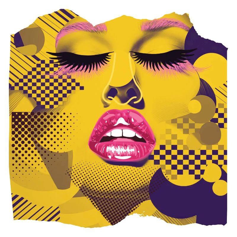 Pop Art Jaune et Rose