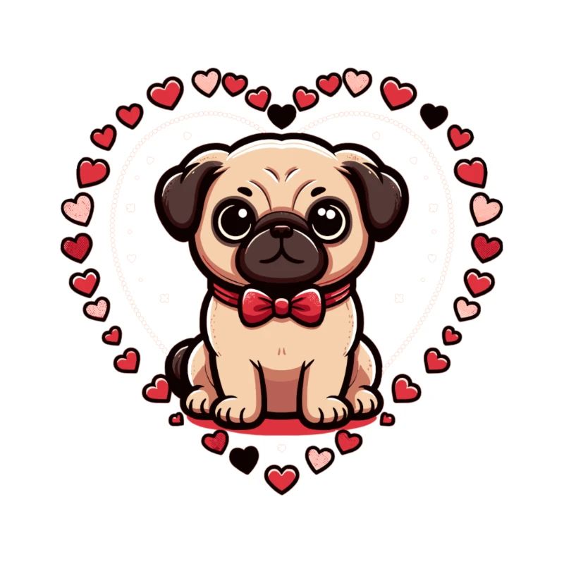 Pug Valentine's Day