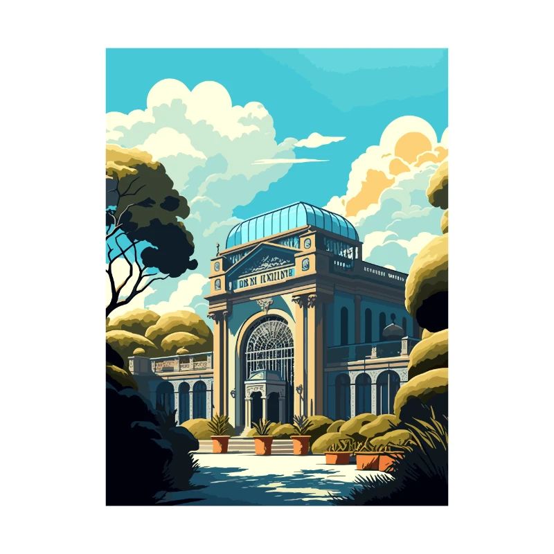 Le Bronx Zoo de l’État de New York Vintage affiche de voyage