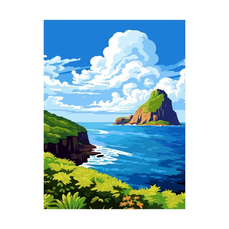 Fernando De Noronha Brésil Poste Affiche de voyage