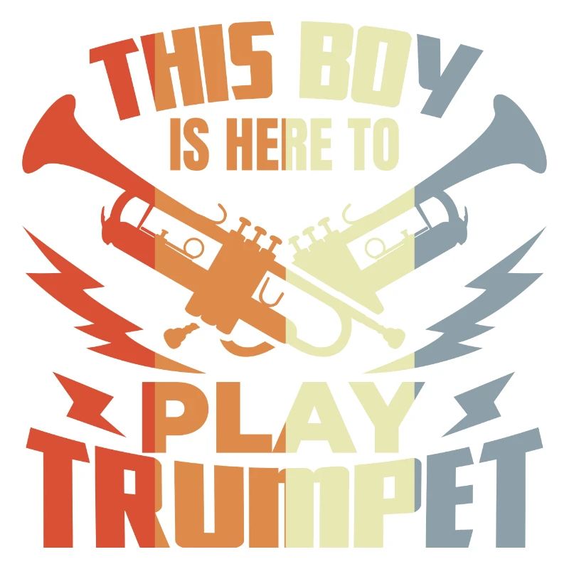 Boy playing trumpet