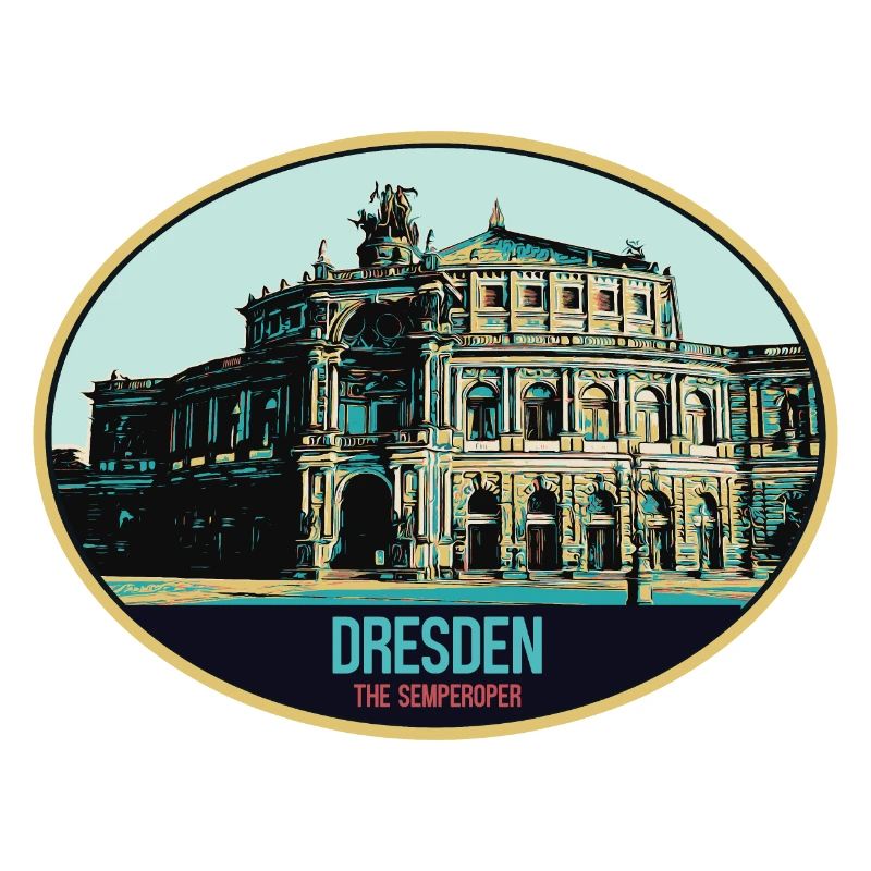 Dresdner Semperoper: Eleganz in der Illustration
