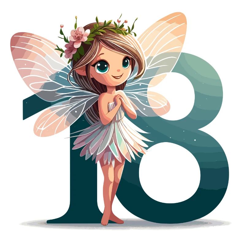 18 ans fée elfe mignon cadeau d’anniversaire