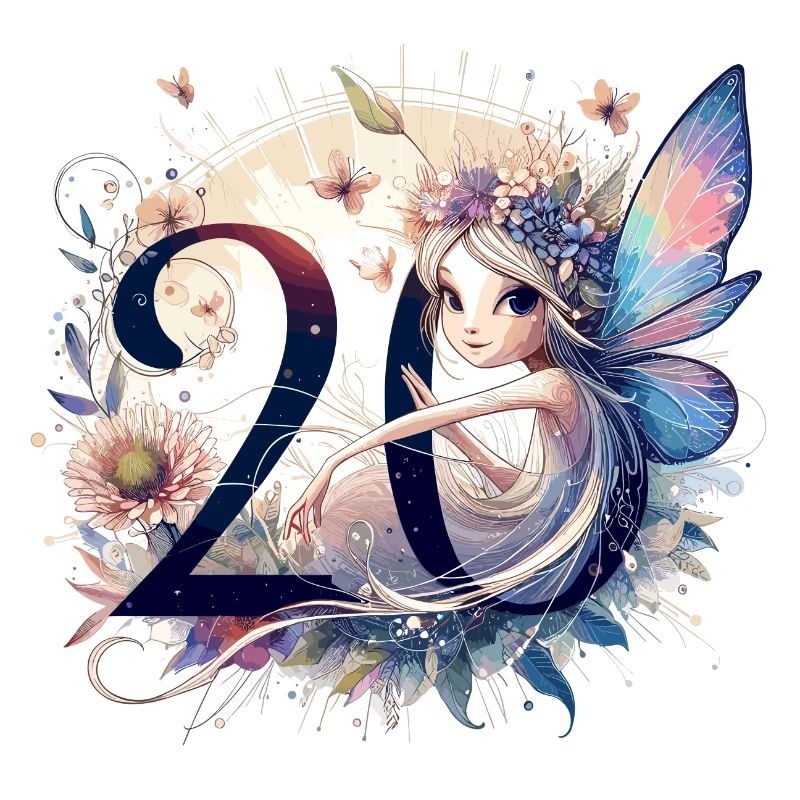 20 ans fée elfe mignon blonde cadeau d’anniversaire