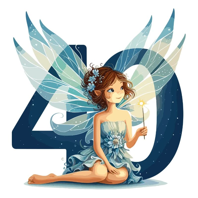 40 ans fée elfe mignon cadeau d’anniversaire