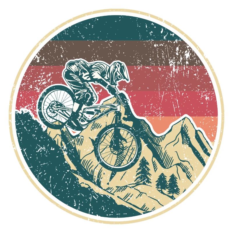 Écusson rétro VTT
