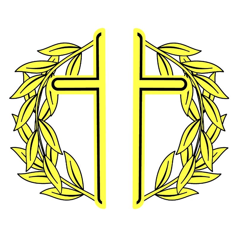 Croix Croix Couronne de laurier