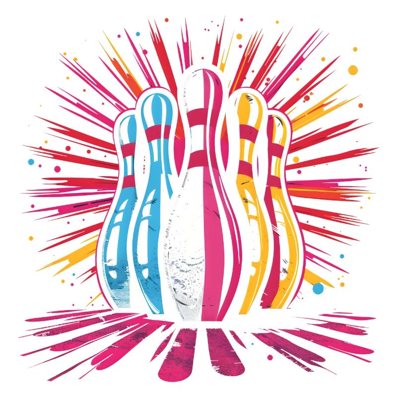 Style de dessin animé de bowling