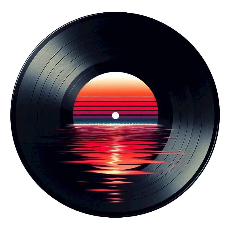 Disque de musique LP vinyle, Retro Sunset