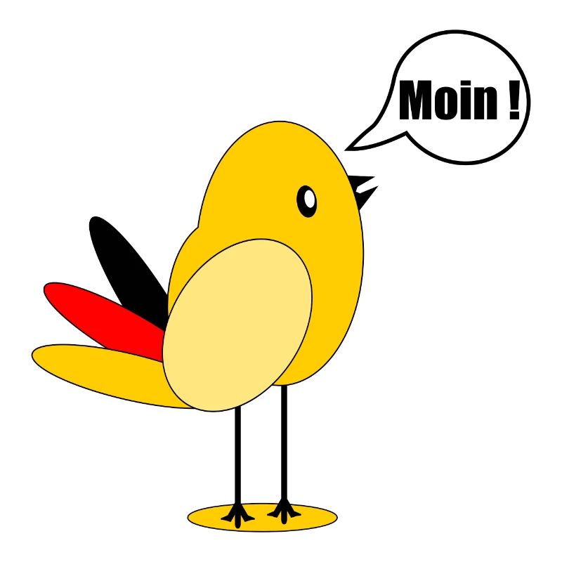 Germany Flag Bird Moin