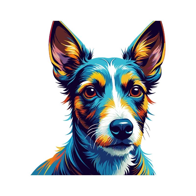 Glatter Foxterrier Hunderasse Karikatur Kawaii