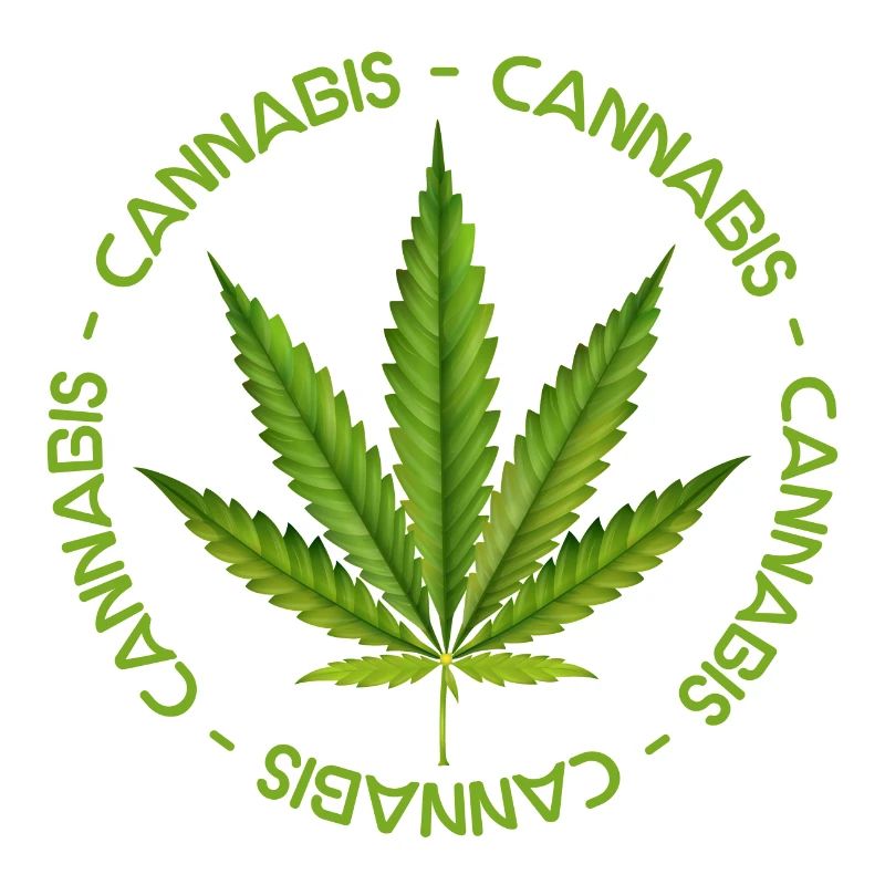 Grünblatt-Cannabis-Krone